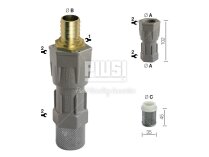 Piusi Ayak vanabı alt filtresi Ø20 mm, sanat: F00612000.