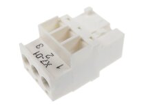 Weishaupt X7-01 3 pinli fiş, sanat: 716313.